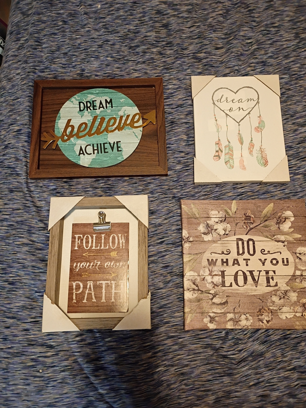 Dream- Believe-Love-Path Wall Decor